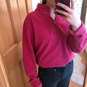 Pink Tommy Hilfiger Quarter Zip